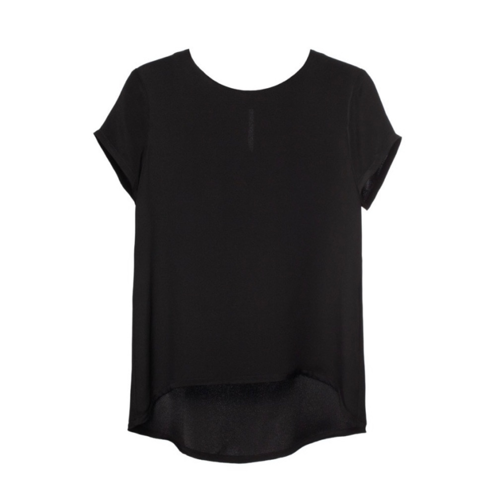 CUYANA Silk Tee in Black | Small